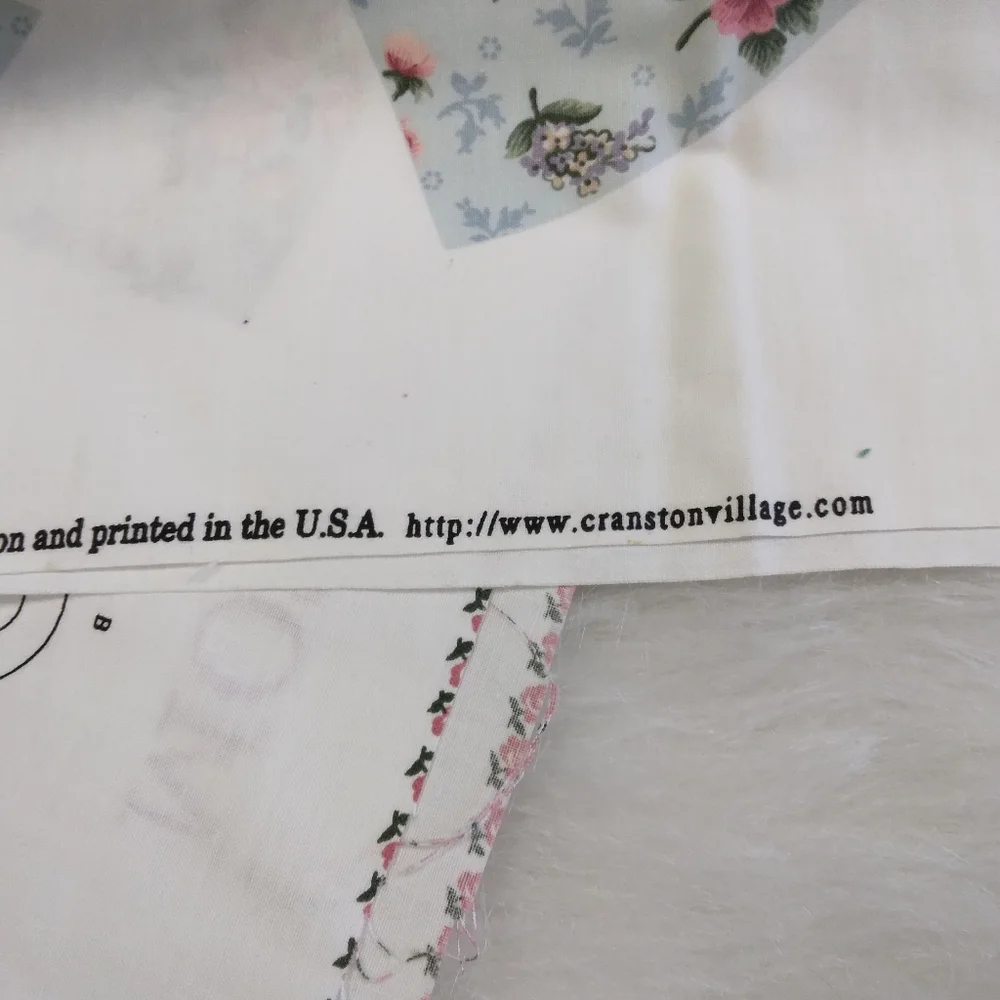 FABRIC Cut & Sew Fabric Panel Mother & Daughter hats Cute Floral Print!